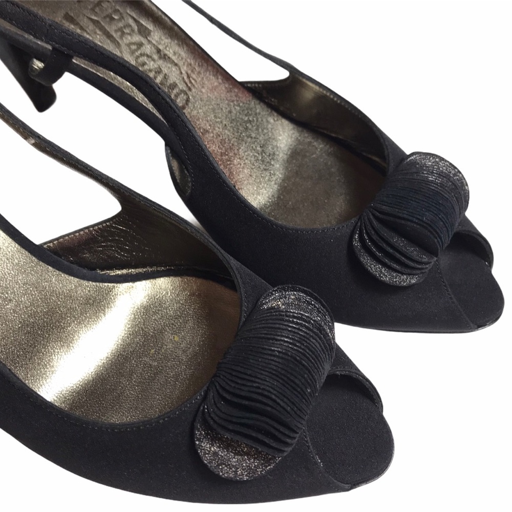 Salvatore Ferragamo Sling Back Peep Toes Heels.